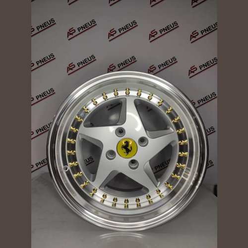 Roda Aro 15 YKW Euro Stance Ferrari 4X100 AS Pneus Rodas