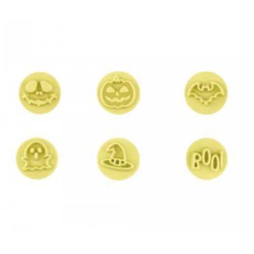 Kit Carimbo Halloween Cm Amarelo C Cautti Distribuidora De