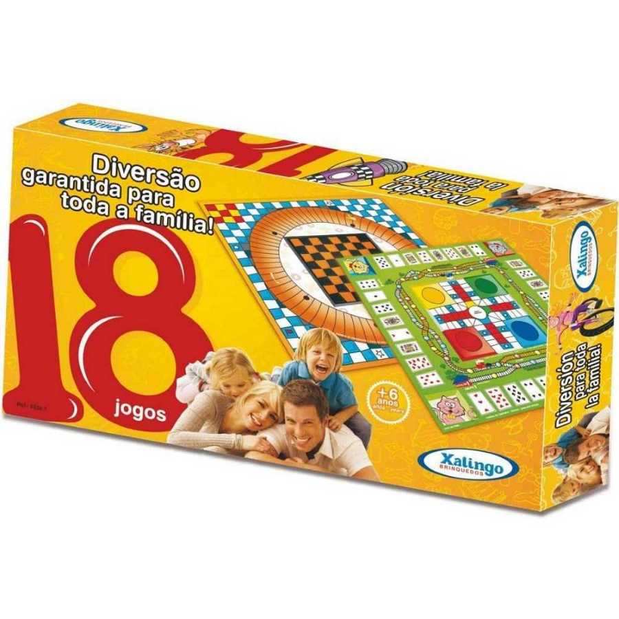 Jogo De Damas E Ludo Xalingo Clássico Tabuleiro Xalingo