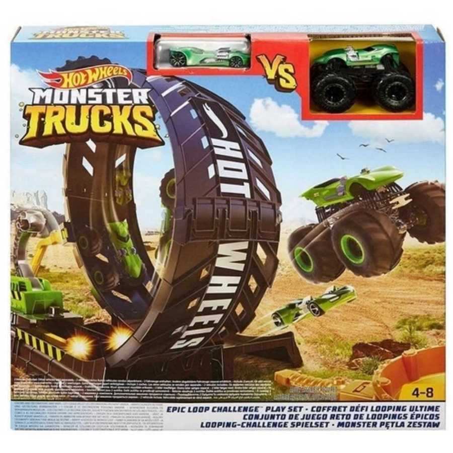 Pista de Carrinhos Hot Wheels - Monster Trucks - Estação de