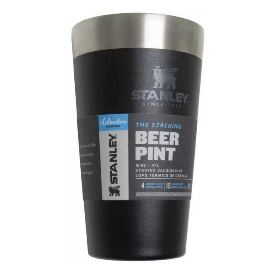 Copo Térmico De Cerveja 473ml Aço Inox Copo Térmico Stanley Azul Abyss