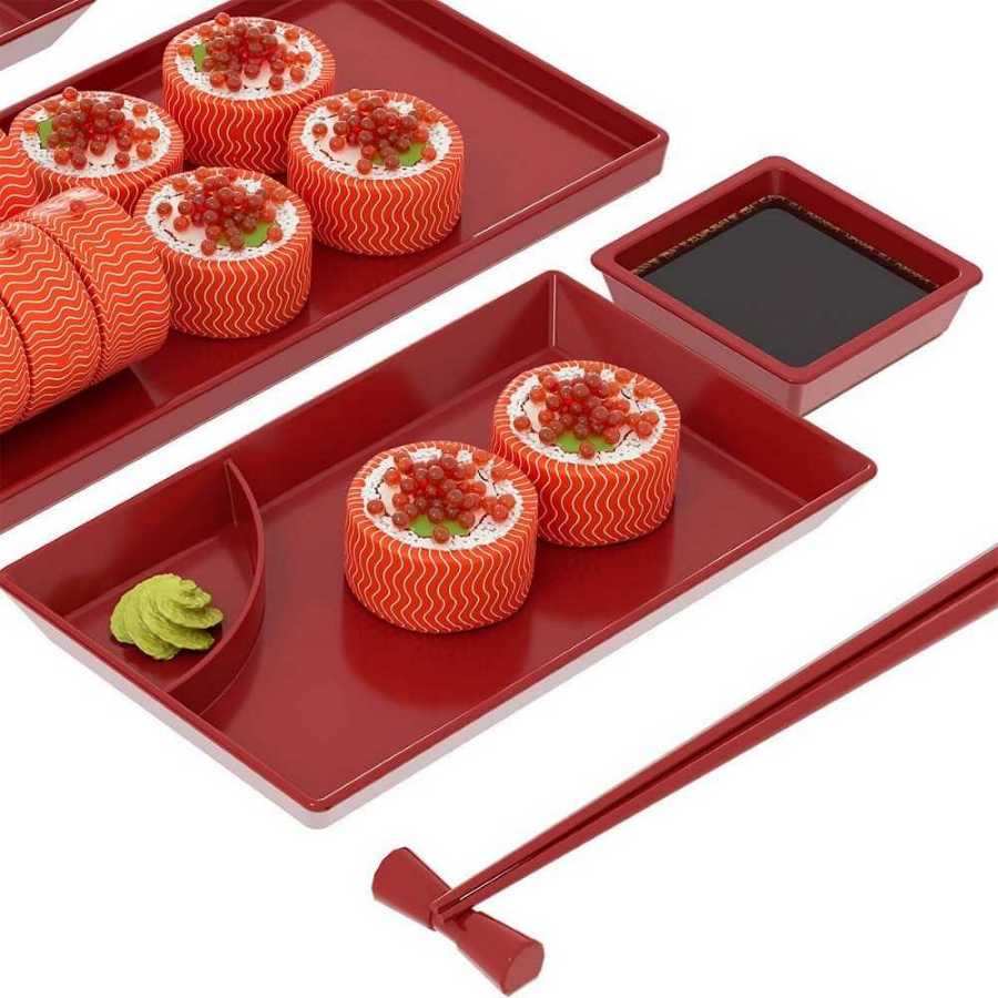 Conjunto De Comida Japonesa, Kit Sushi 6 Peças Coza - Cores - ÚTIL CUMBICA