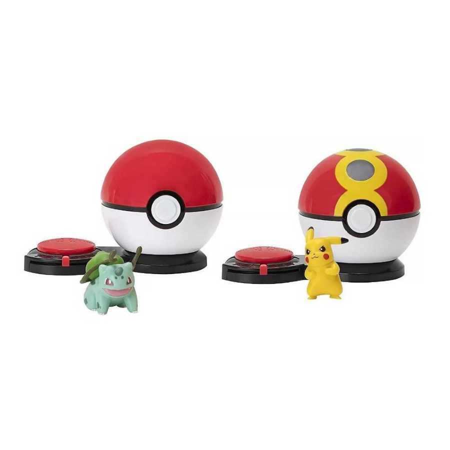 Pokémon Pokébola Ataque Surpresa Pikachu E Bulbasaur 2659 em